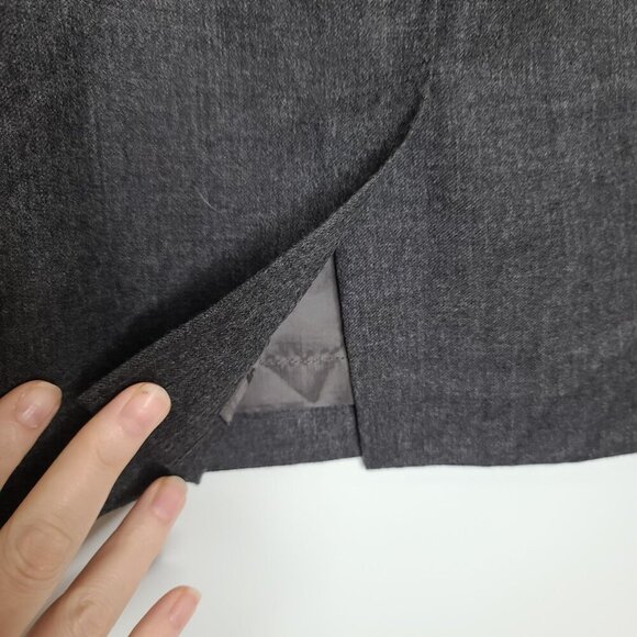 Salvatore Ferragamo Vintage Dead Stock with Tags‎ Wool Pencil Skirt Gray Size 10 - Picture 10 of 12